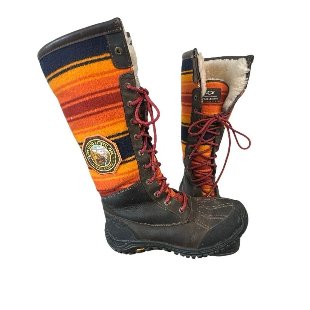 Pendleton UGG Grand Canyon Shearling Tall Winter Womens Boots 7.5